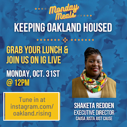 10.31.22 Monday Meals: Keeping Oakland Housed