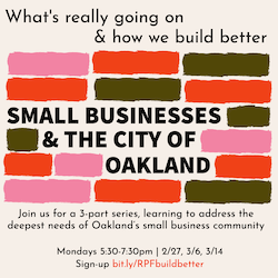 Help Shape Oakland’s Local Economy
