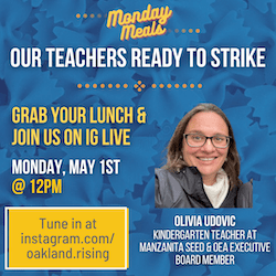 05.01.23. Monday Meals: Our Teachers Ready to Strike!