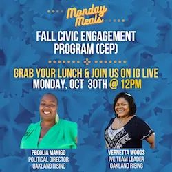 10.30.23 Monday Meals: Fall Civic Engagement Program (CEP)